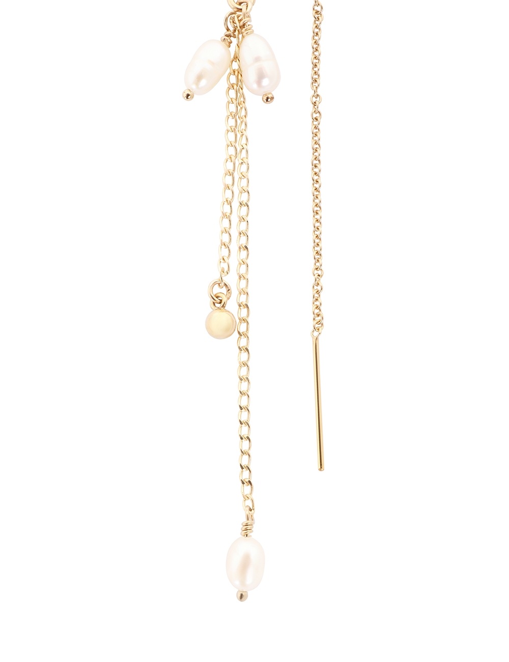 PEARL THREAD THROUGH EARRINGS - 3