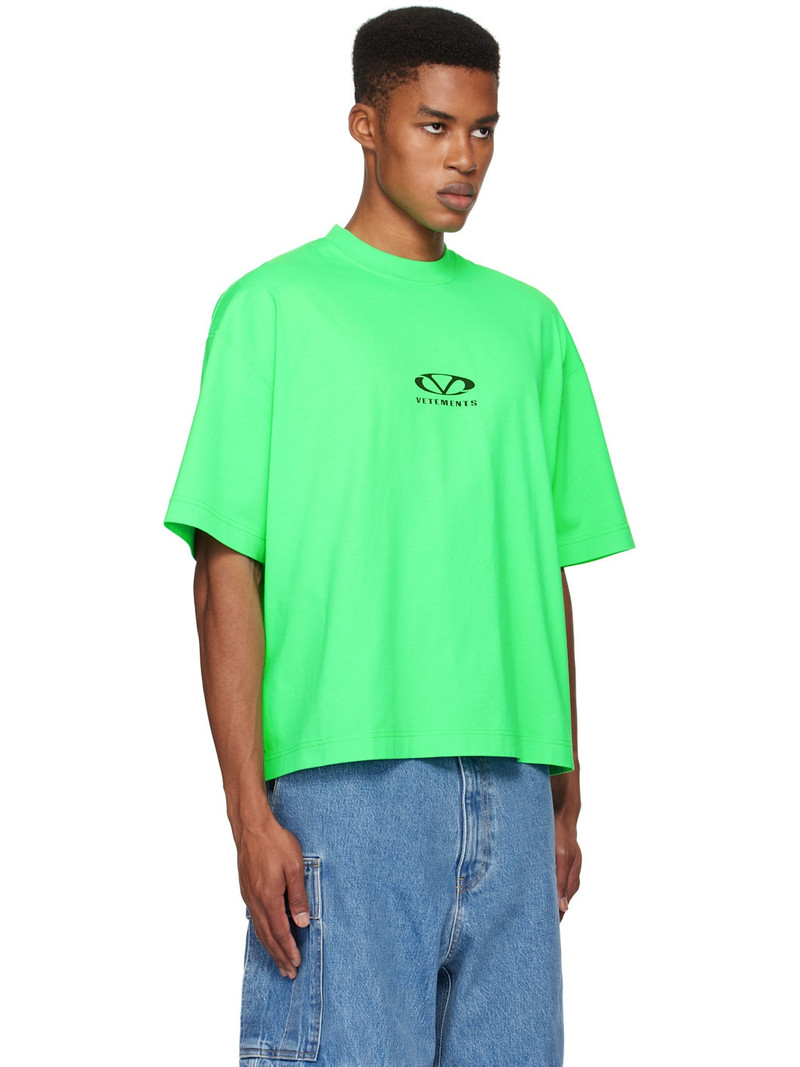 Green Oval Logo Cropped Boxy T-shirt 2