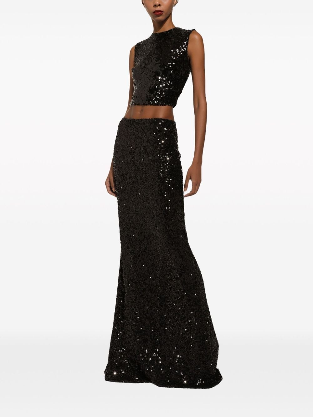 sequinned mermaid maxi skirt - 2