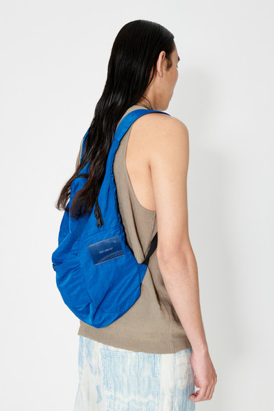 Our Legacy Slim Backpack Cobalt Dense Liquid Nylon outlook