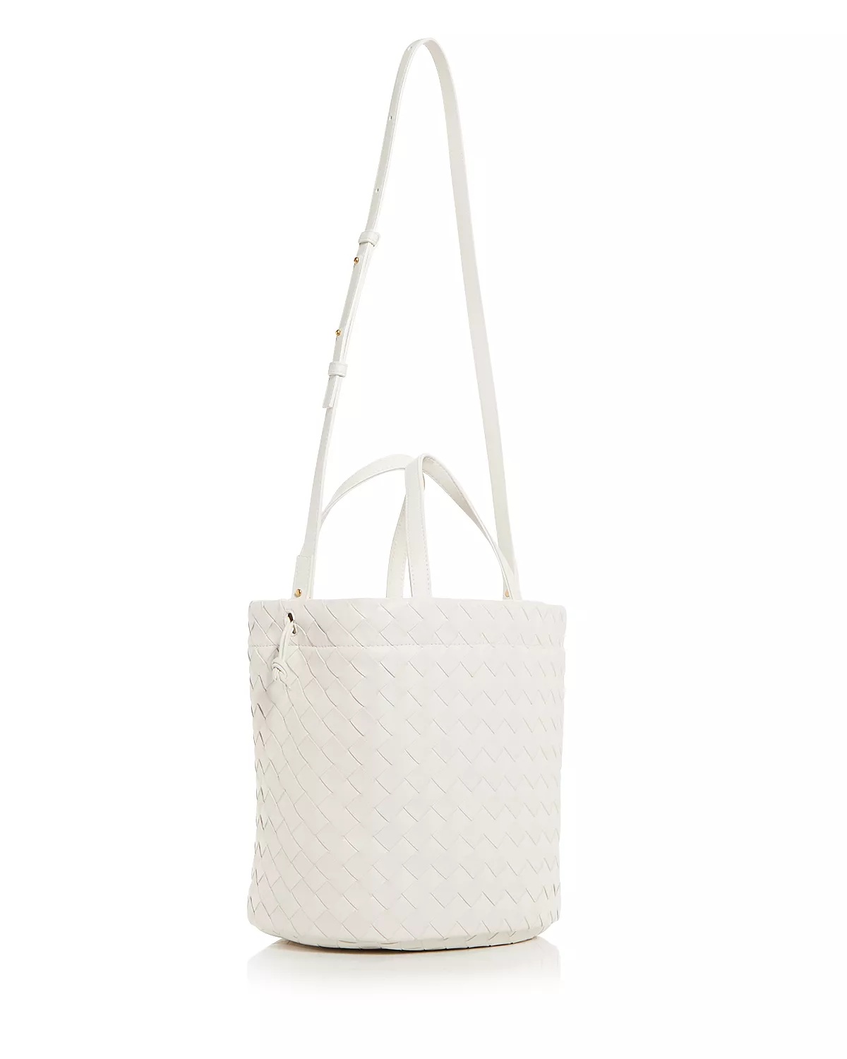 Small Castello Intreccio Leather Bucket Bag - 4