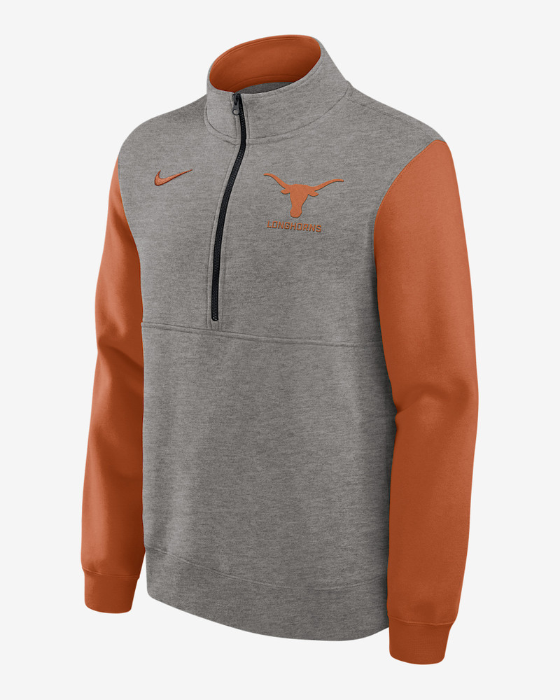 Texas Club Men's Nike College 1/2-Zip Crew 1