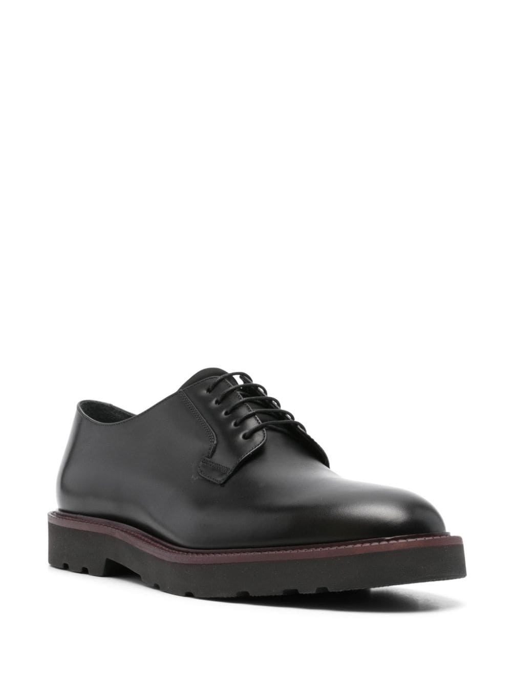 leather derby shoes - 2