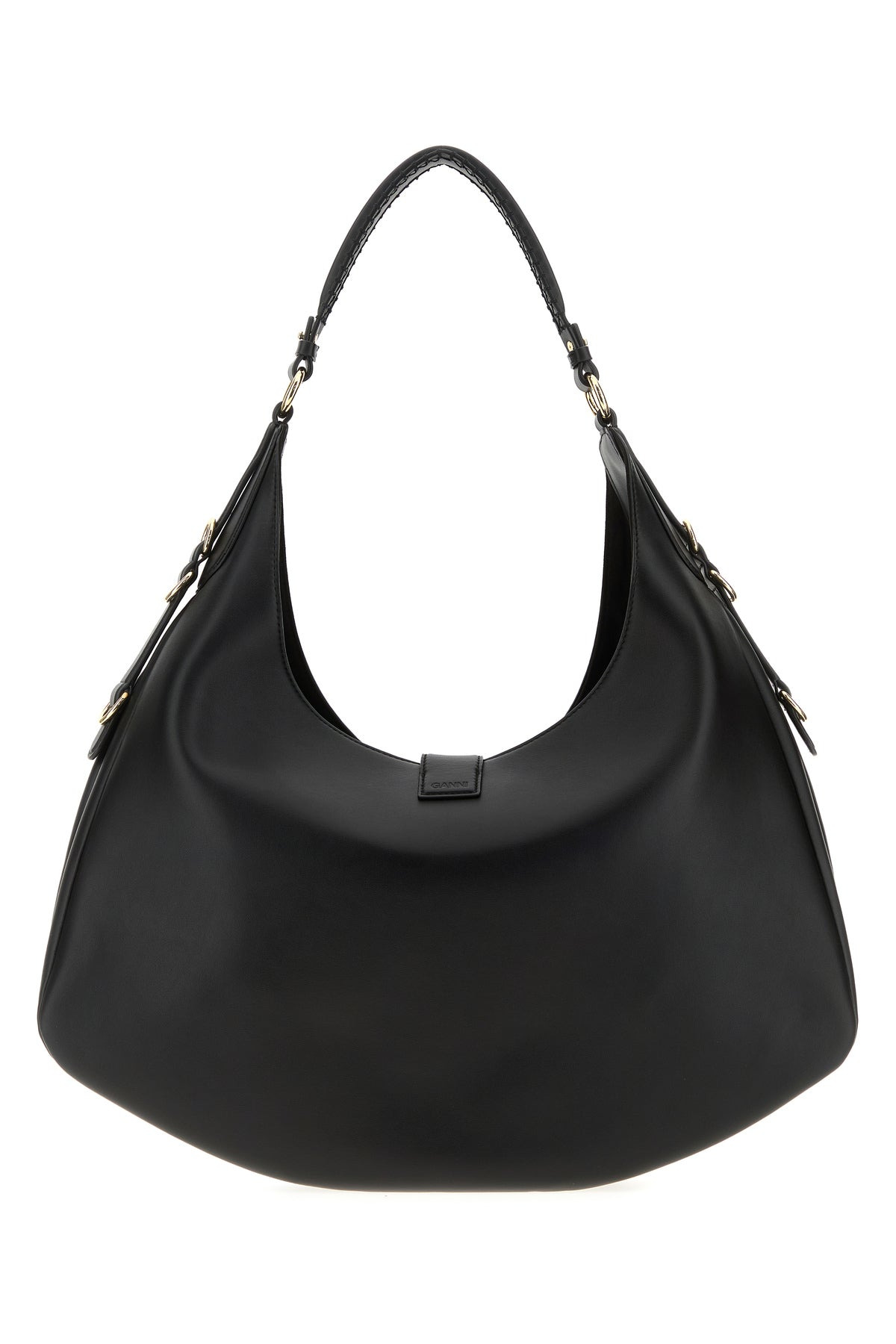 Black leather large Kat shoulder bag - 3