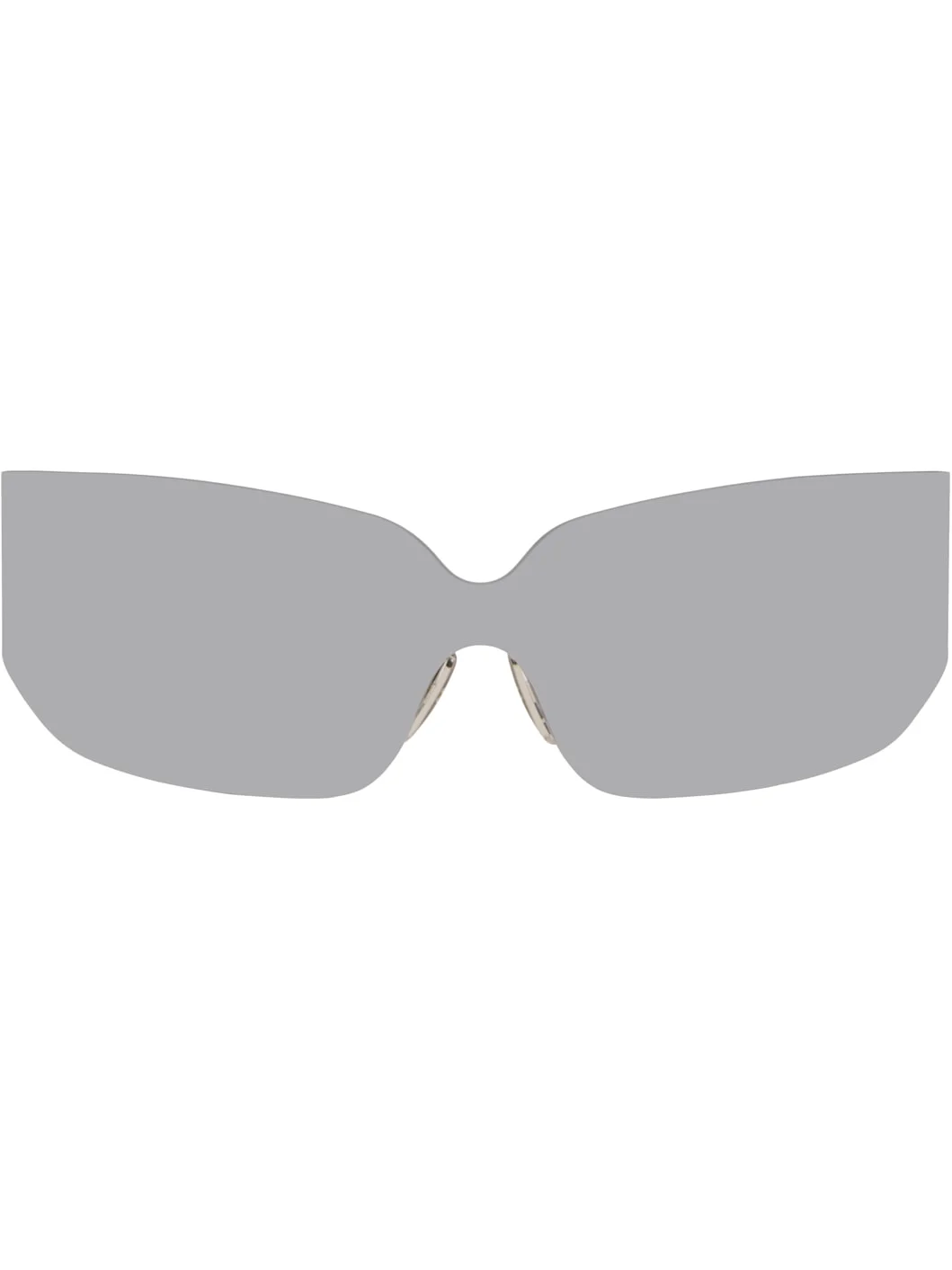 Silver Mono Square Sunglasses - 1