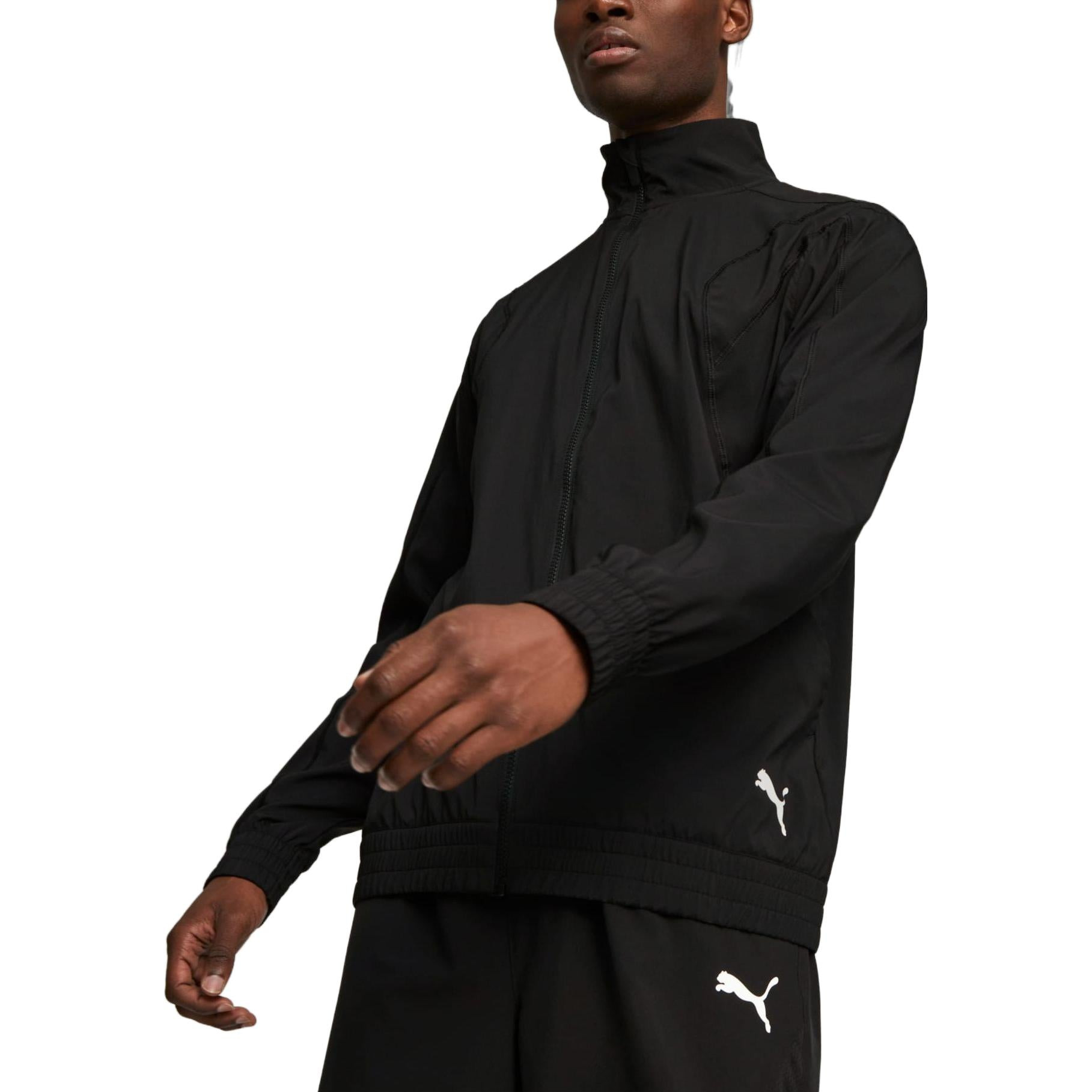 PUMA FIT Full-Zip Woven Training Jacket 'Black' 523859-01 - 3