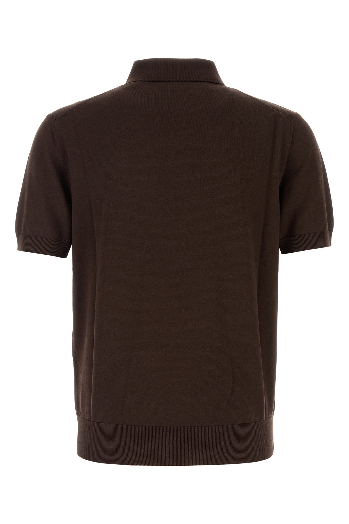 Chocolate cotton polo shirt - 2