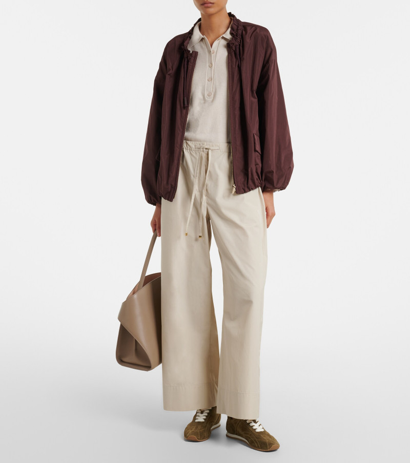 'S Max Mara Cotton poplin wide-leg pants outlook
