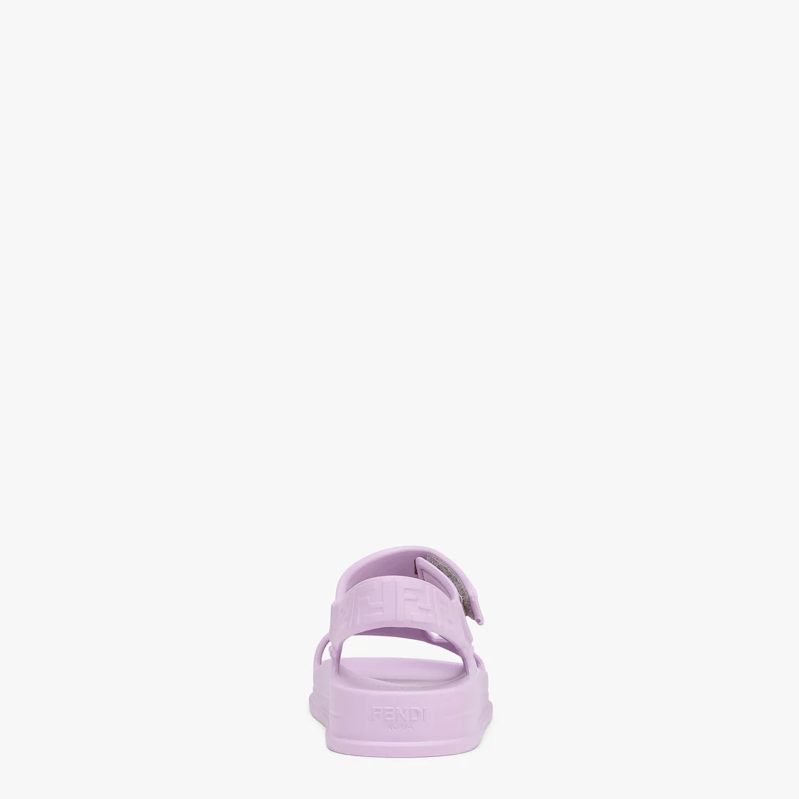Lilac rubber sandals - 3