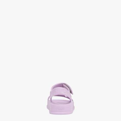 FENDI Lilac rubber sandals outlook