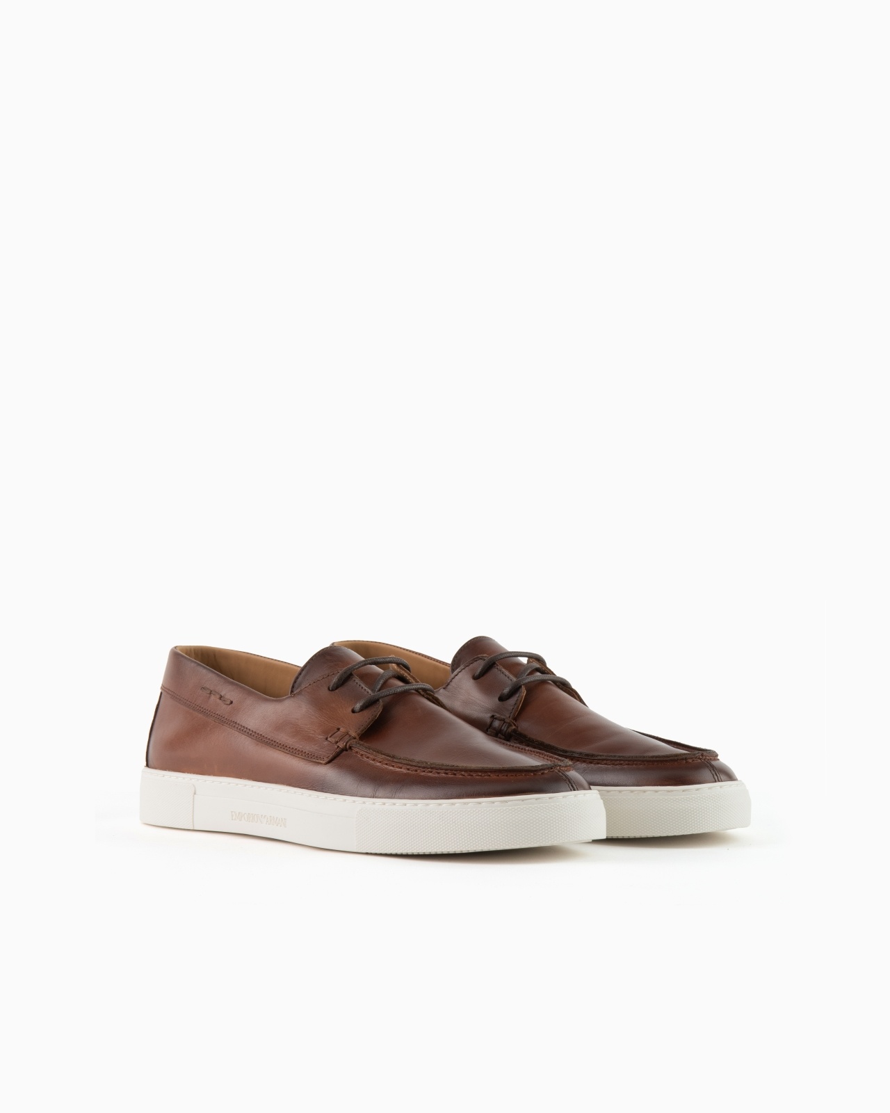 DAPPLED LEATHER BOAT SHOES - 2