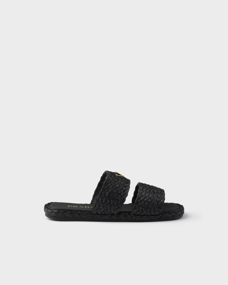 Prada Raffia slides outlook