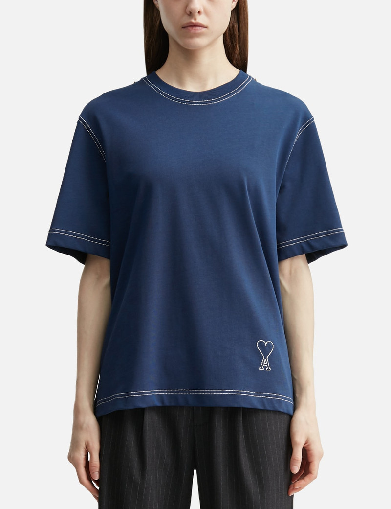 COTTON TOPSTITCHING AMI DE COEUR T-SHIRT 3