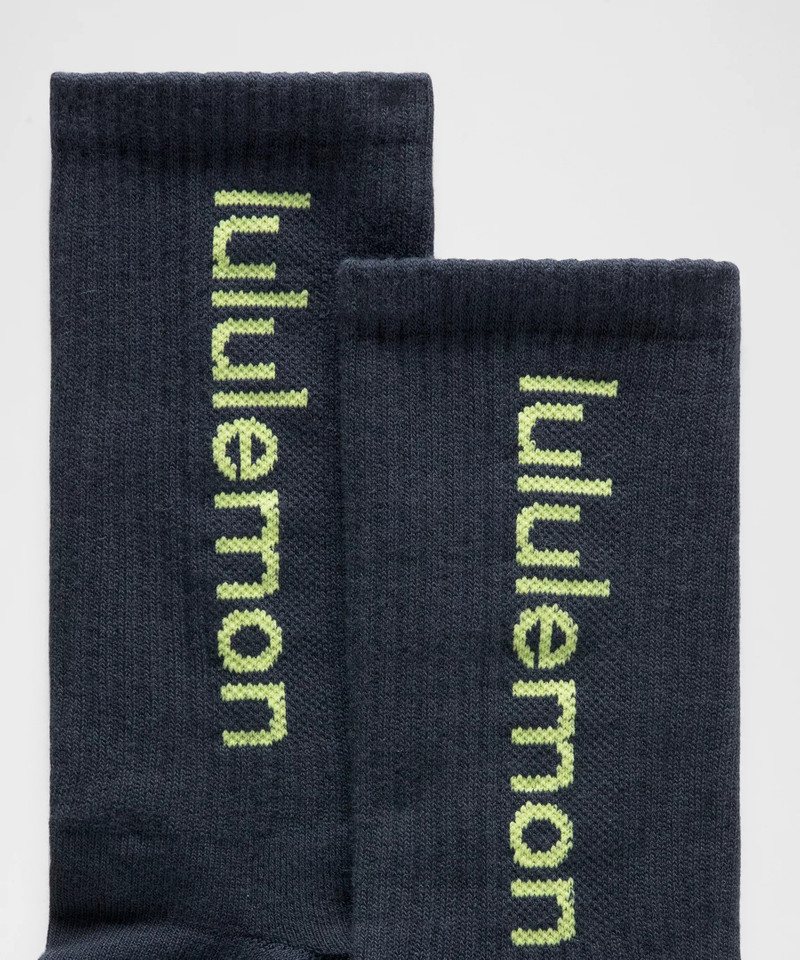 lululemon Unisex Daily Essential Crew Socks *Wordmark outlook