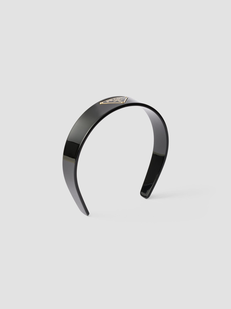 Women's Headband with Triangle Logo - Black 1