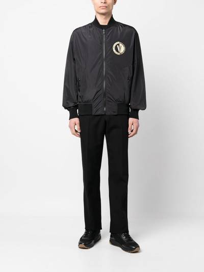 VERSACE JEANS COUTURE chest logo-print bomber jacket outlook