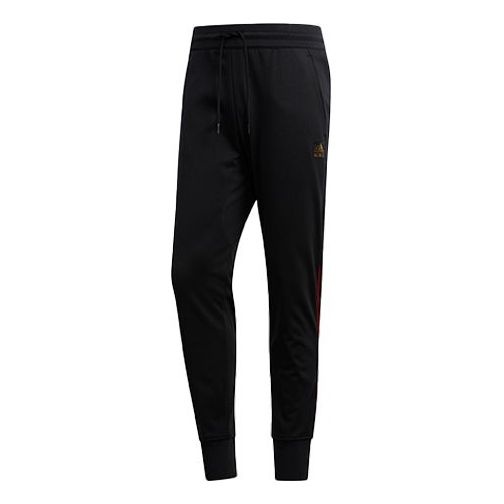 adidas Cny Spt Pant Basketball Sports Training Bundle Feet Long Pants Black FH7688 - 1