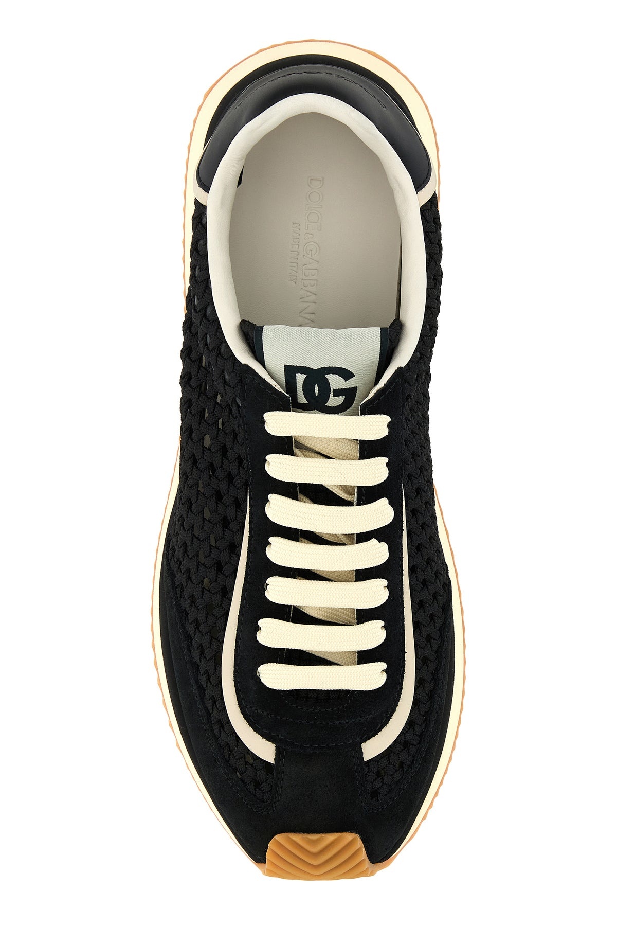 Black fabric sneakers - 4