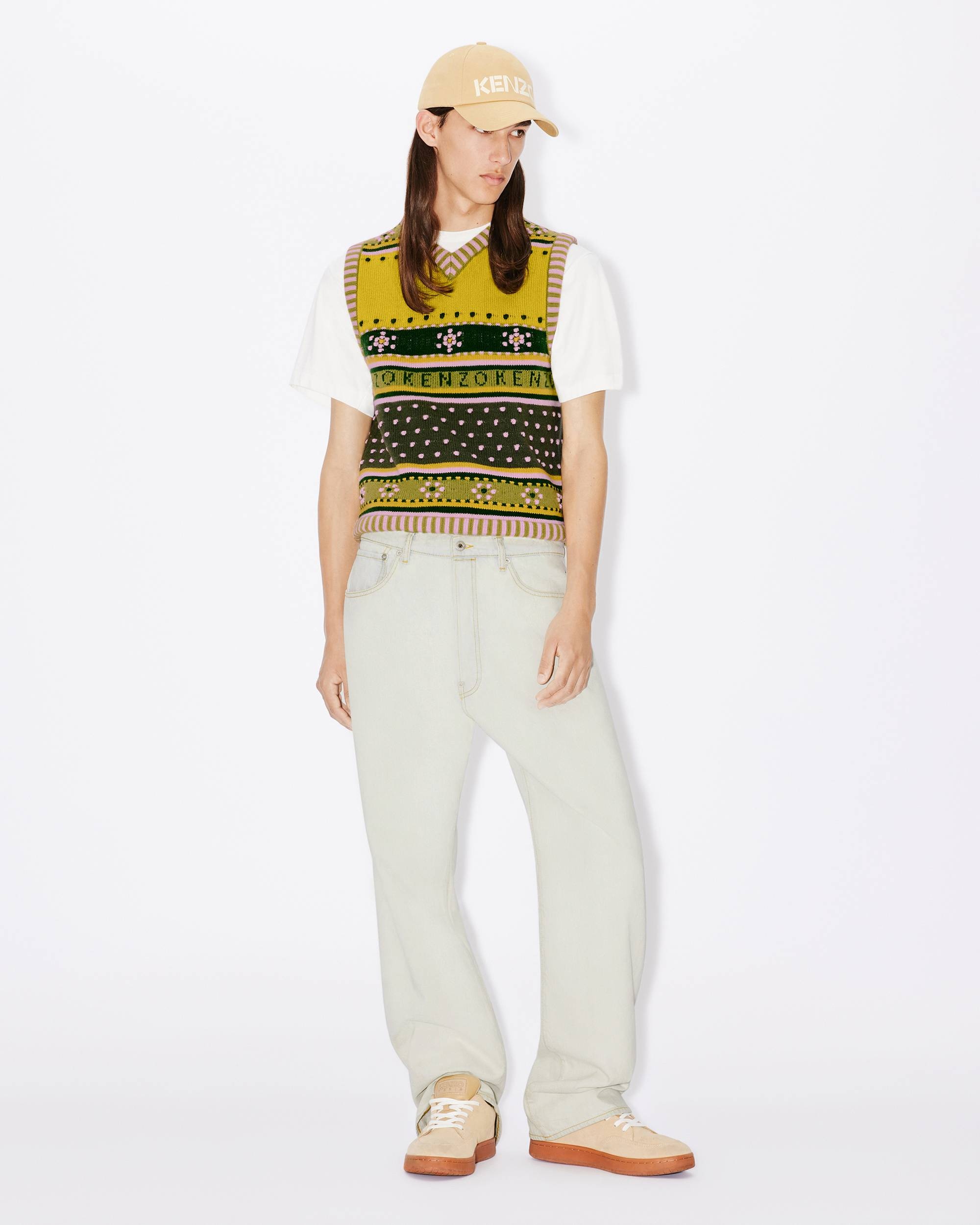 Fairisle knitted jumper vest - 5