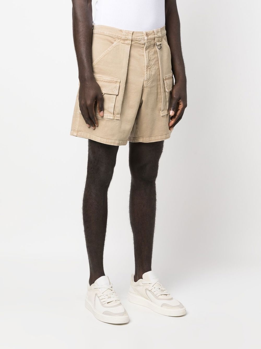 D-ring detail cargo shorts - 3