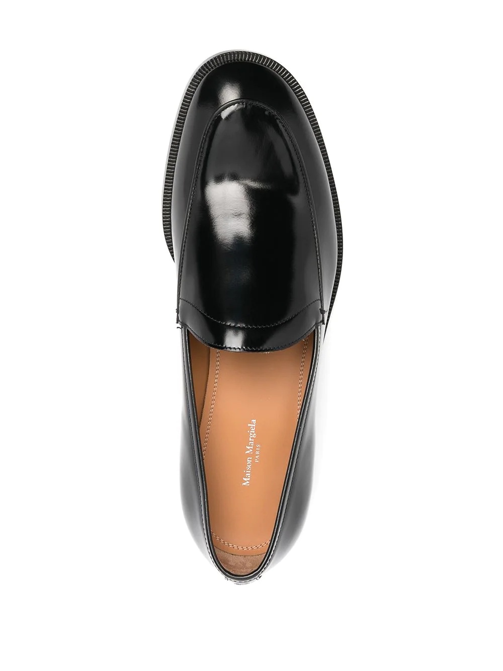 round toe loafers - 4