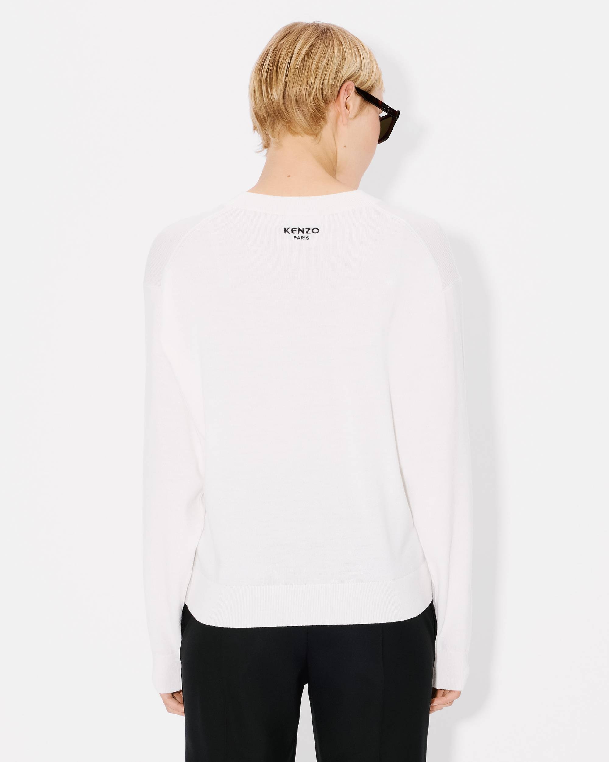 'KENZO Pop' embroidered jumper in merino wool - 4