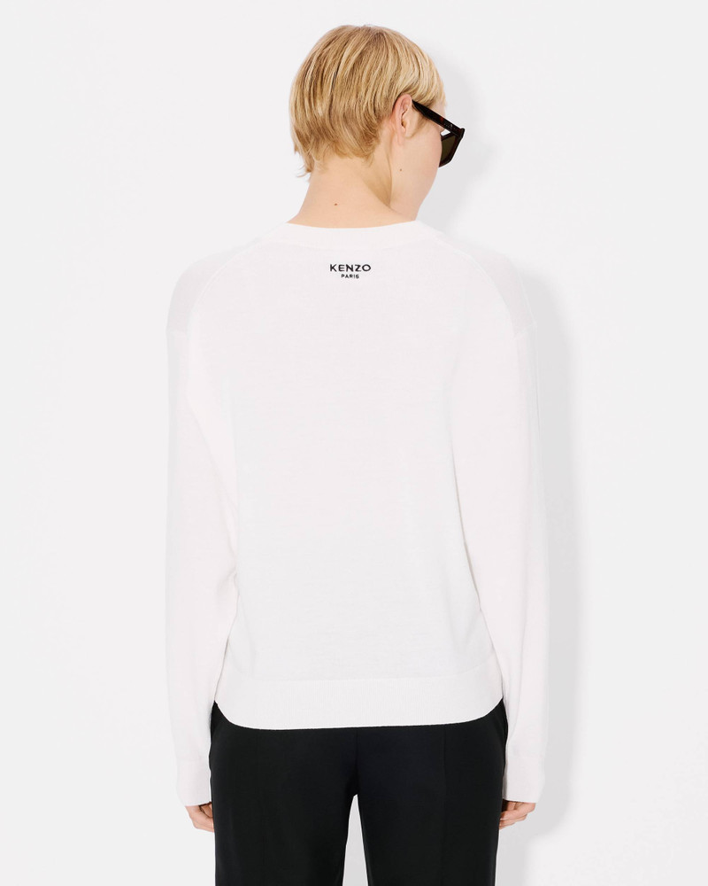'KENZO Pop' embroidered jumper in merino wool 4