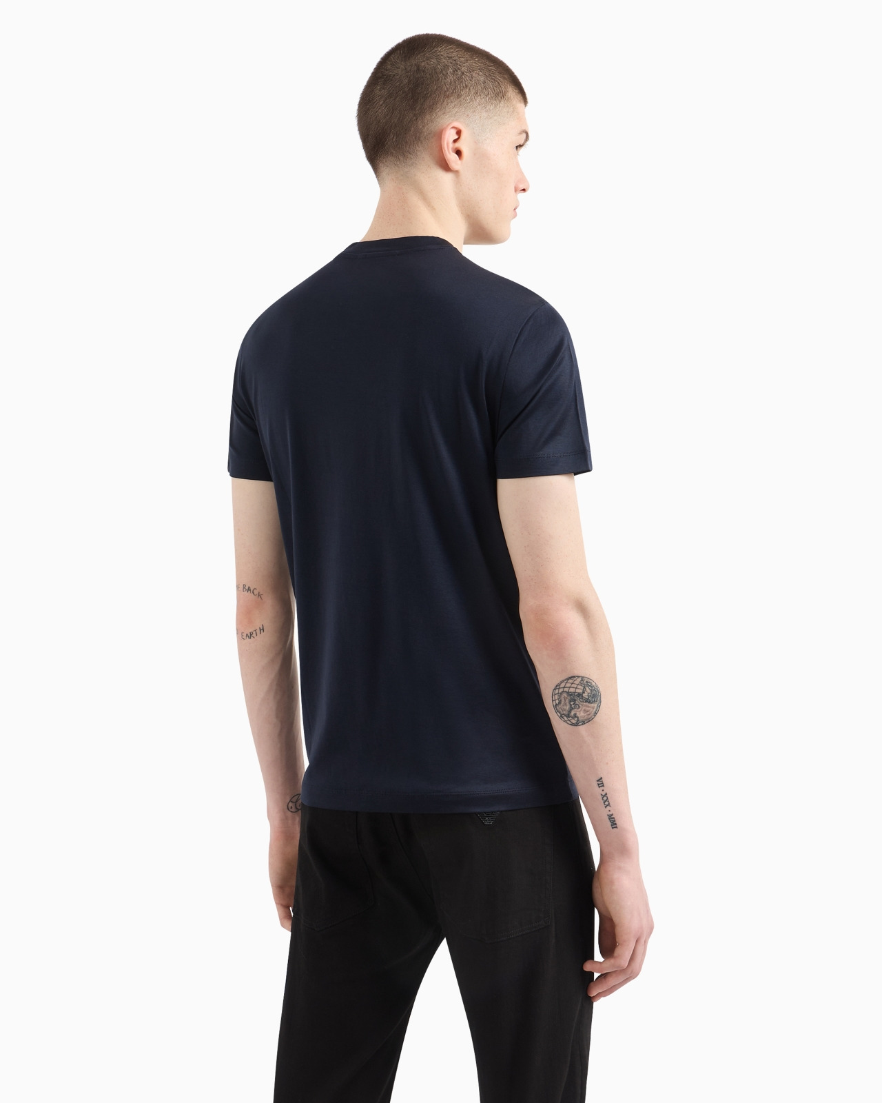 Lyocell-blend jersey T-shirt with ASV micro logo lettering - 3