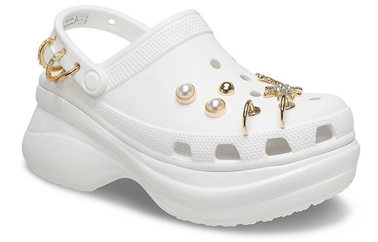 (WMNS) Crocs Clog Outdoor Classic Sports Sandals White 207389-103 - 4