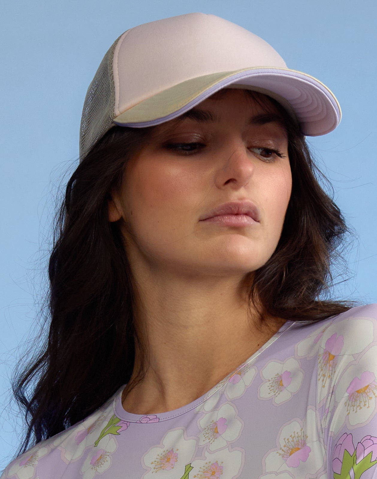Colorblock Trucker Hat - 1