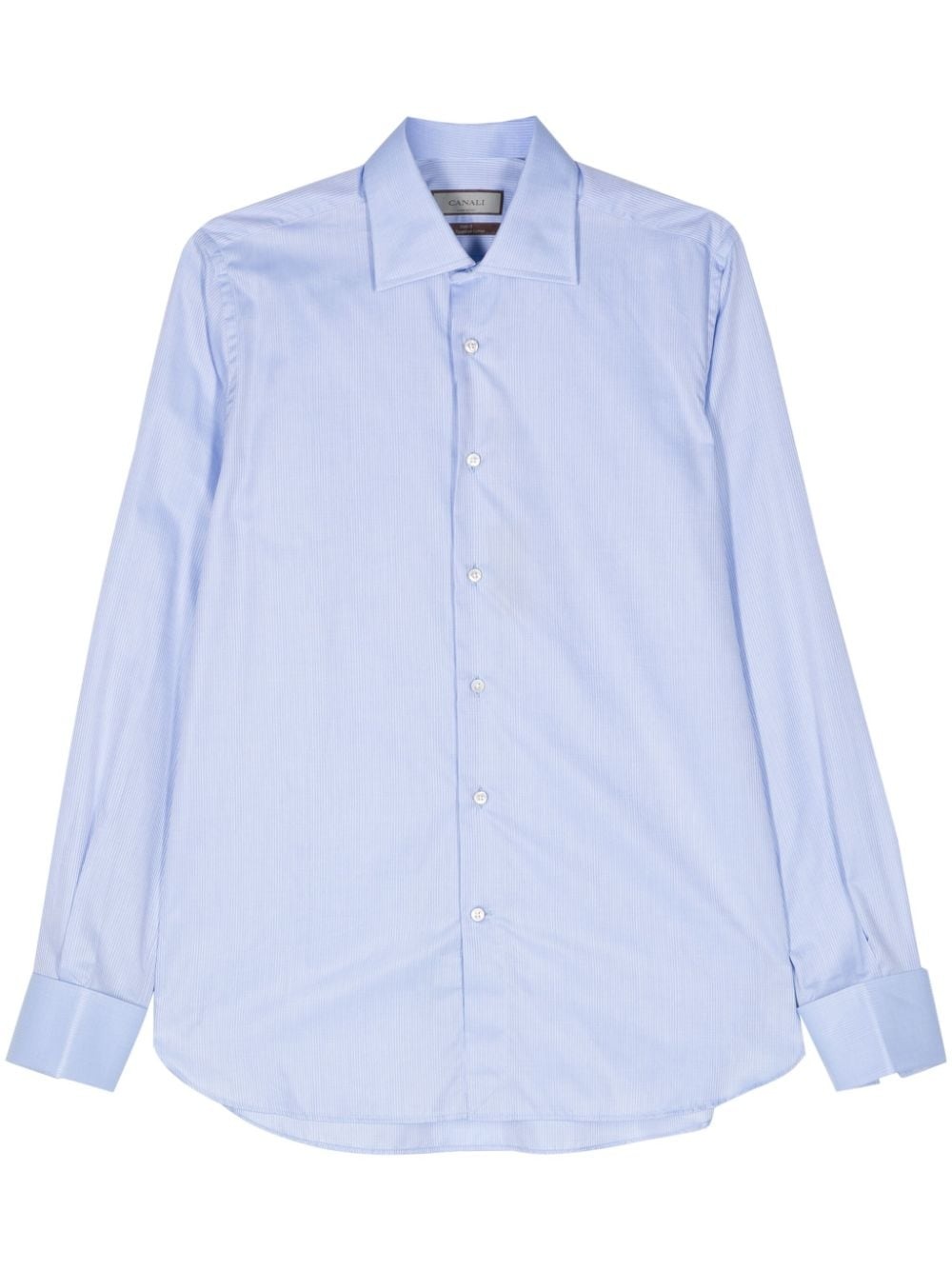 striped poplin shirt - 1