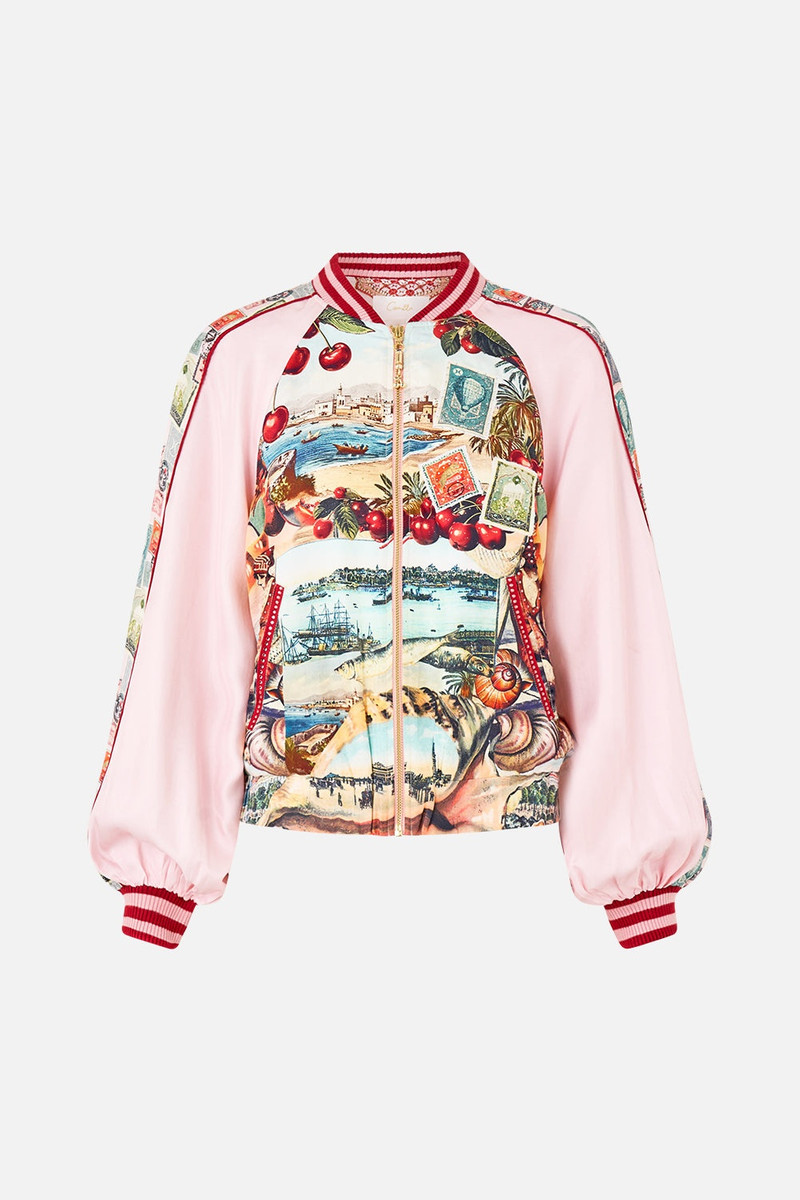 PANELLED SLEEVE BLOUSON BOMBER 1