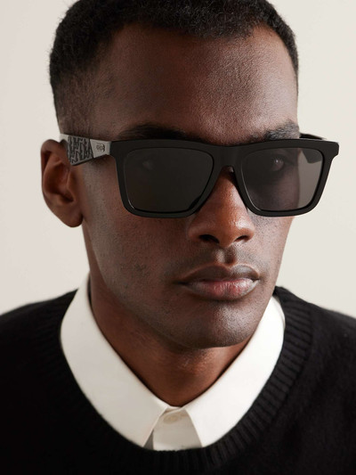 Dior Dior B27 S1I D-Frame Logo-Detailed Acetate Mirrored Sunglasses outlook
