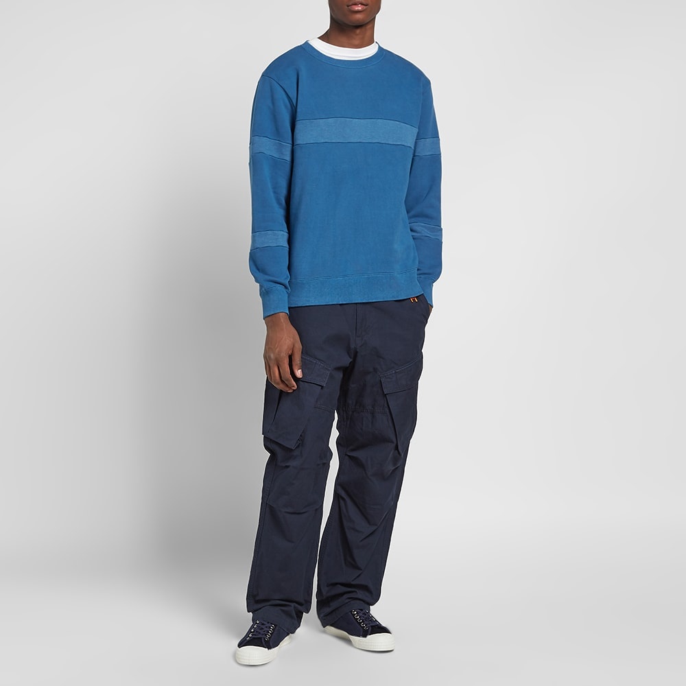 Blue Blue Japan Panel Crew Neck Sweat - 7