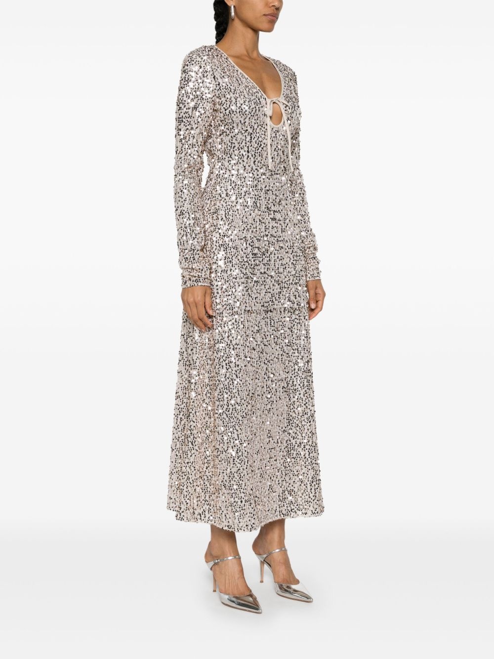 sequin-embellished dress - 3