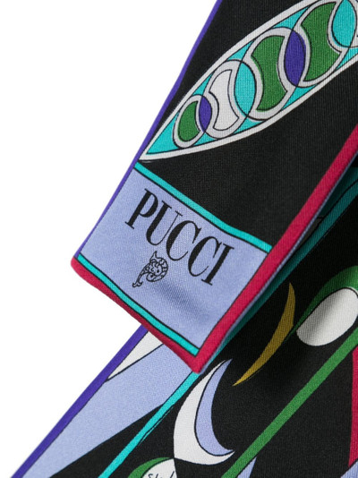 PUCCI graphic-print silk scarf outlook