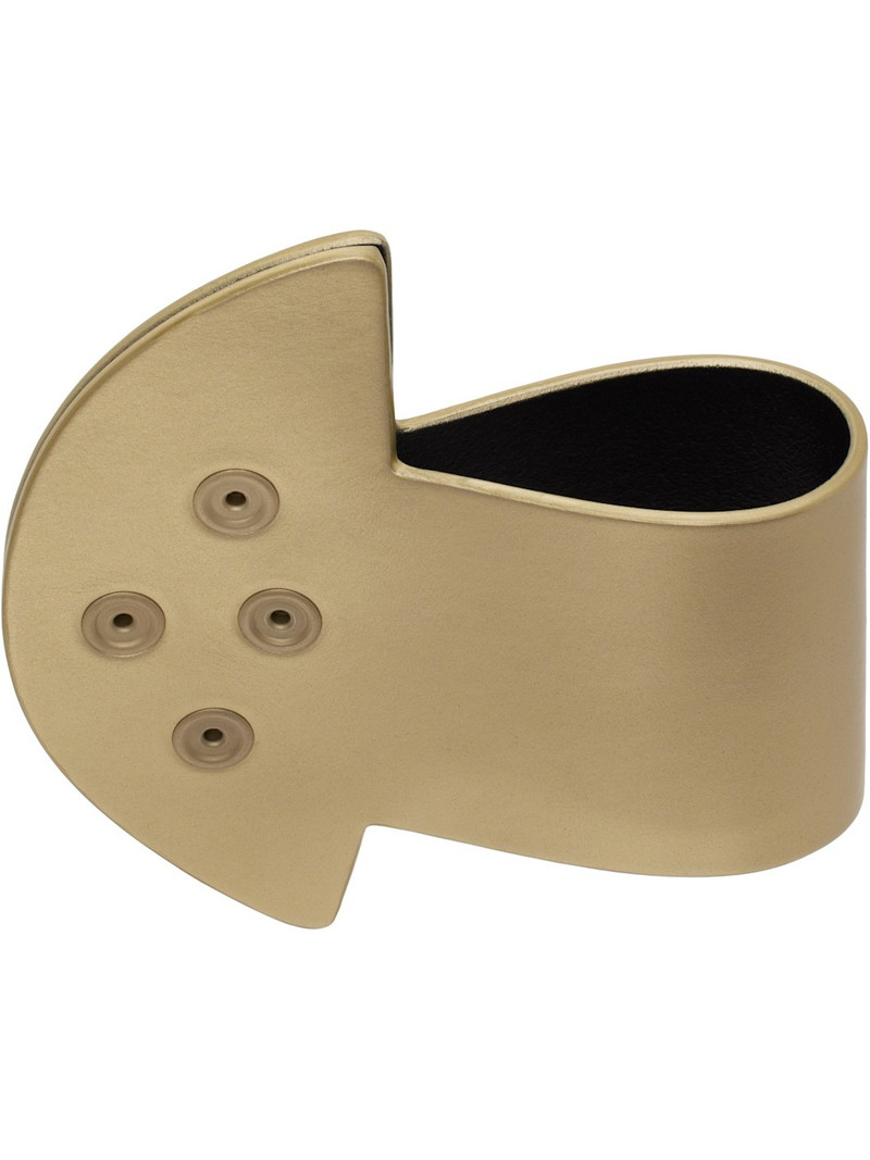 Rick Owens Gold Hollywood Anthem Snaps Cuff Bracelet outlook
