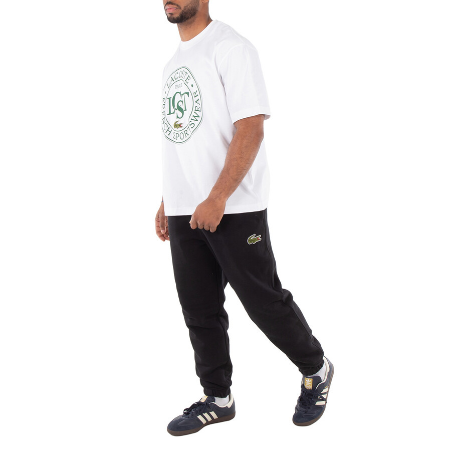 Lacoste Logo Print Crew Neck T-Shirt - 4