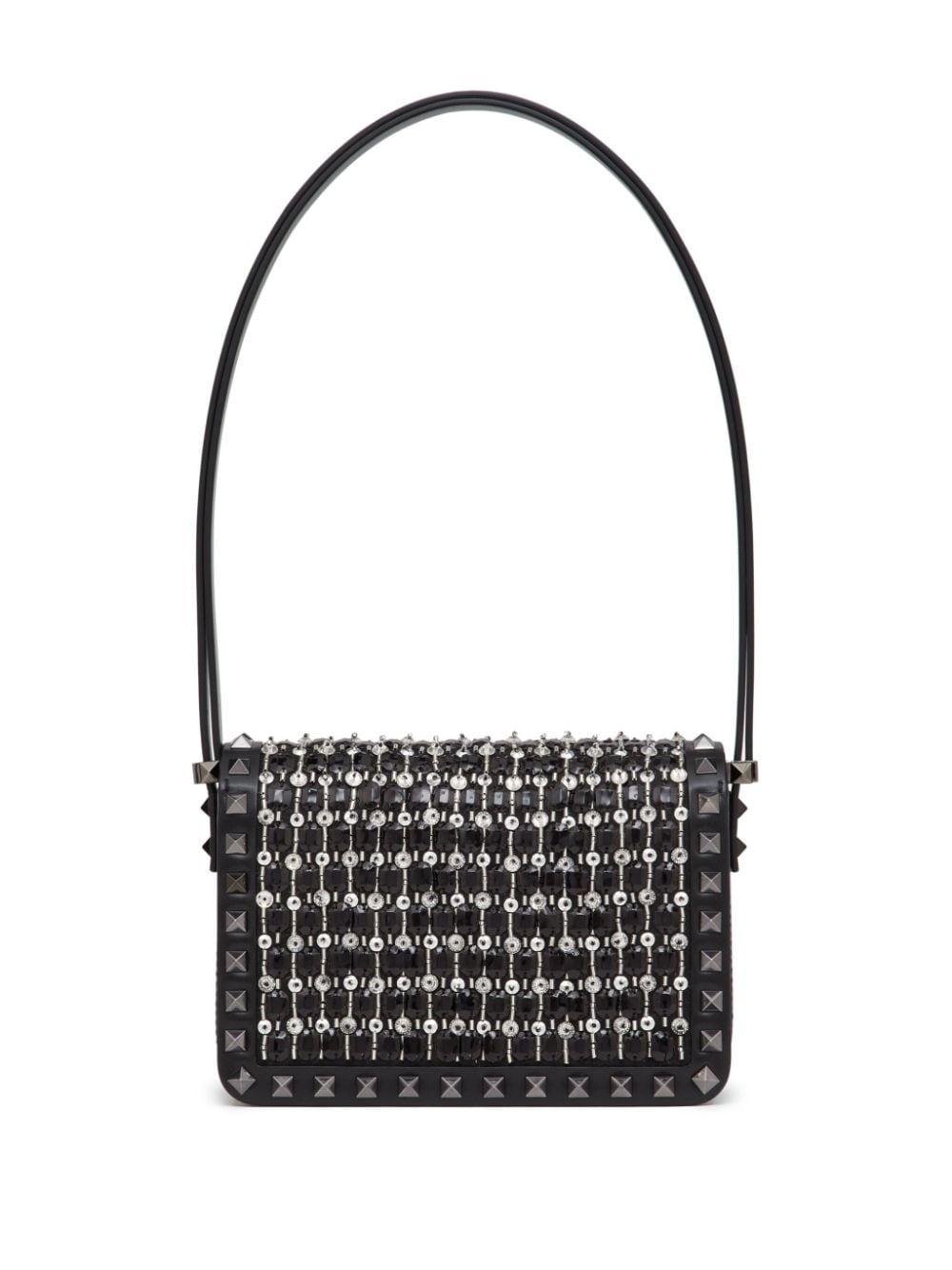 small Rockstud23 embroidered shoulder bag - 3