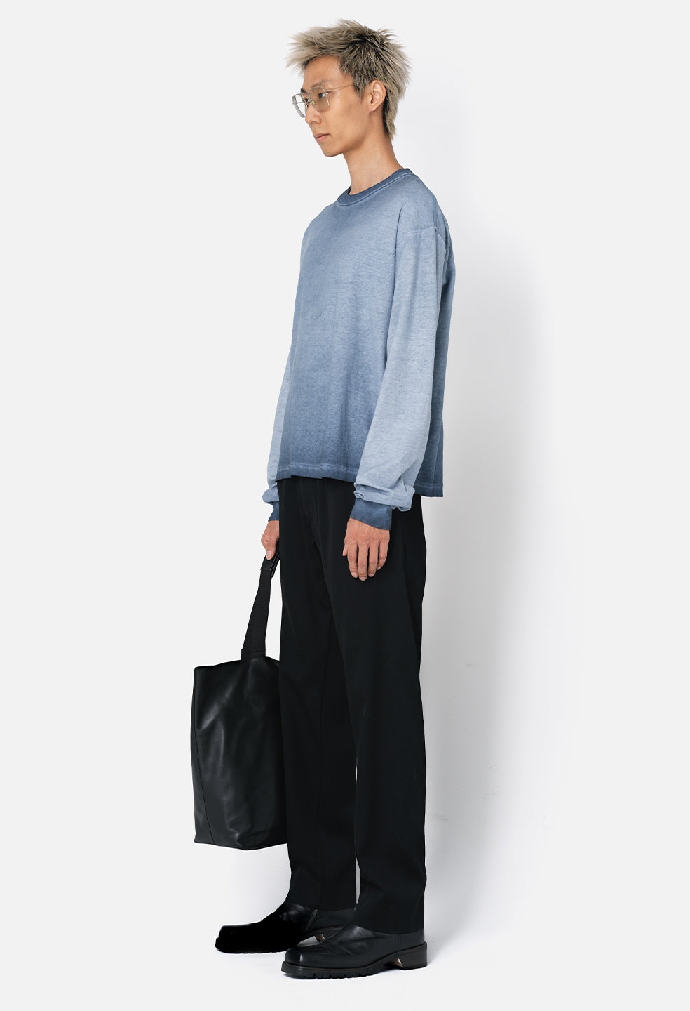 REVERSED CROPPED LS TEE - 4