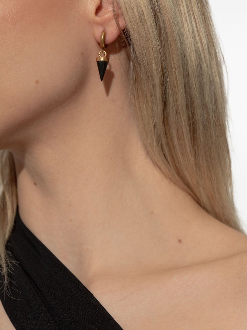 charm-detail drop earrings - 2