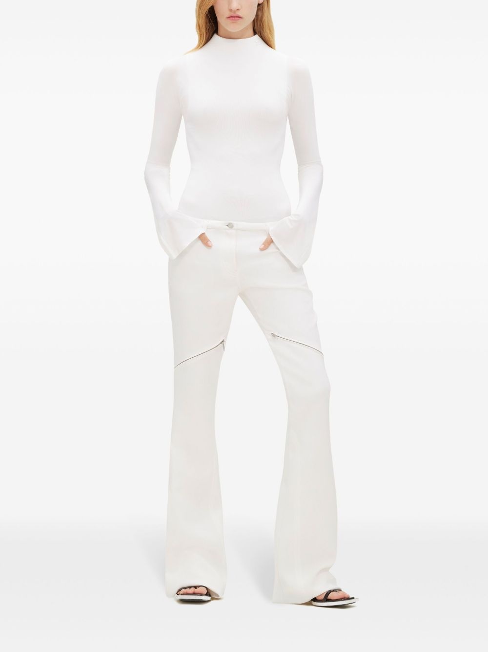 Ellipse zipped twill trousers - 2