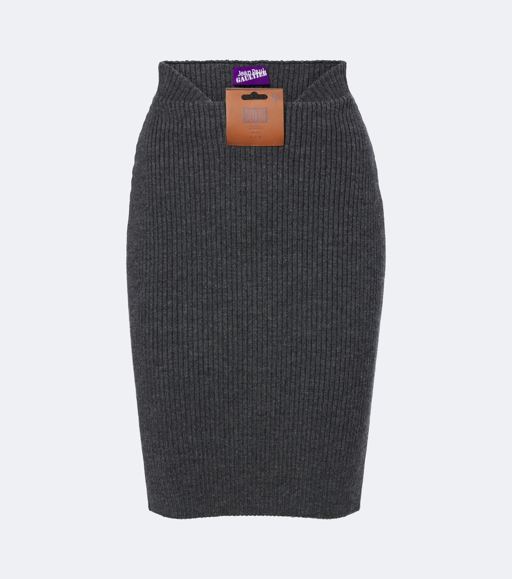 Wool-blend pencil skirt - 1