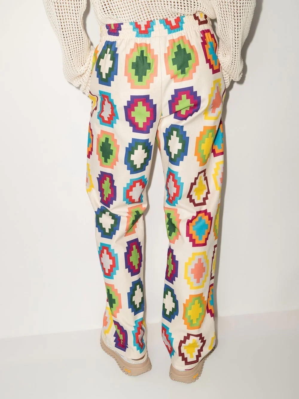 Cross-print track pants - 3