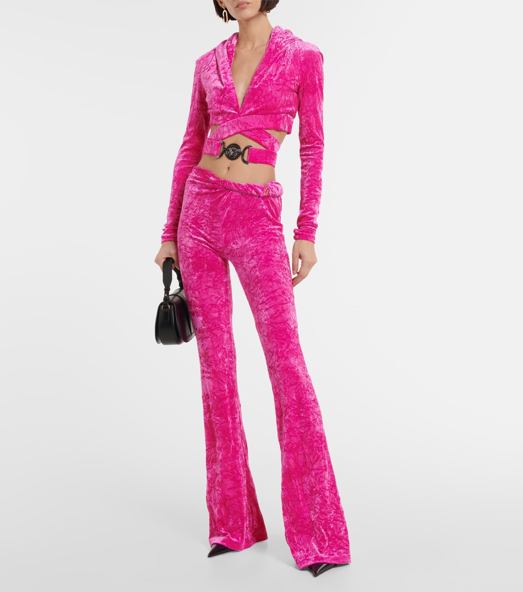Flared velvet pants - 2