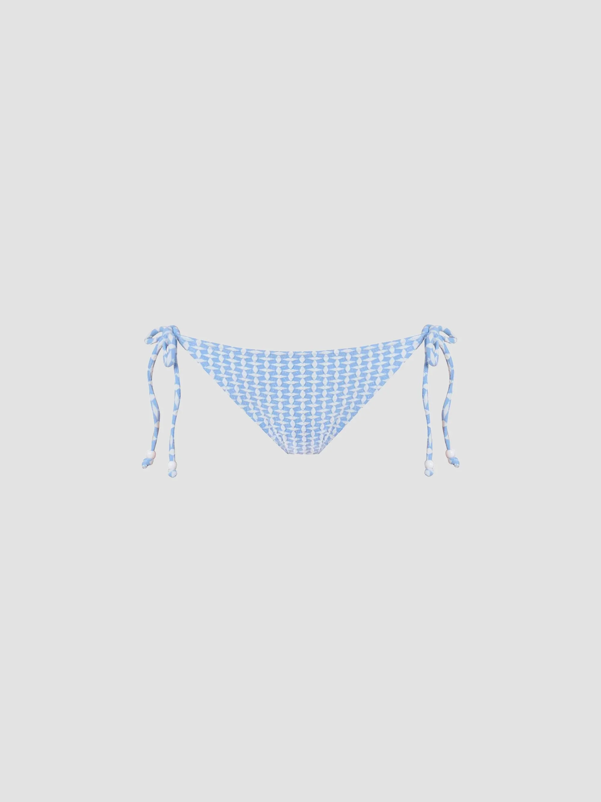 Women's Geo Text Triangle Bikini Bottom - Marina Optic - 1