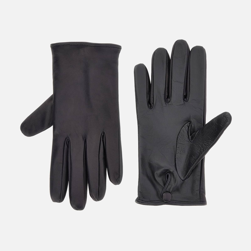 Touch Gloves in Leather Blue 3
