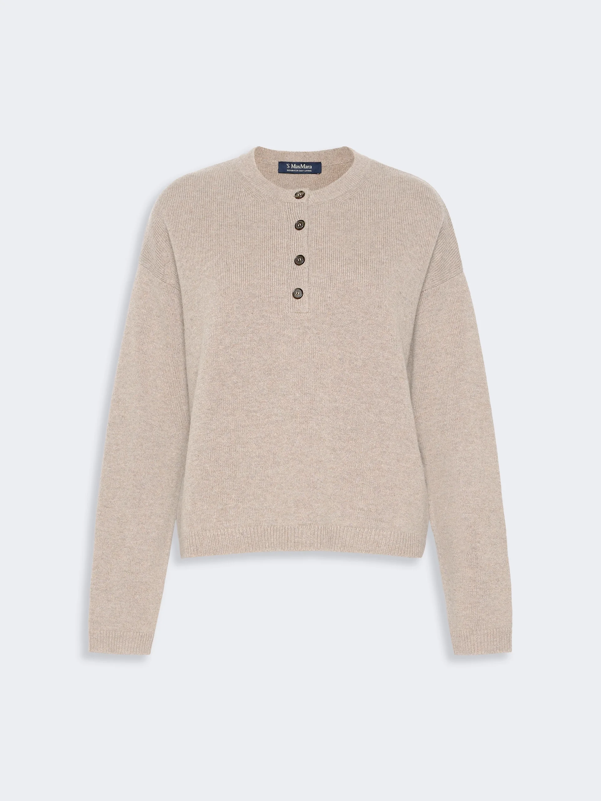 LISA Wool and cashmere mini sweater - BEIGE - 1