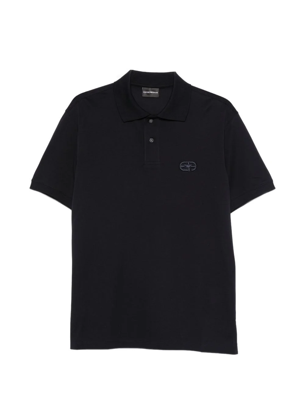logo-embroidered polo shirt - 1