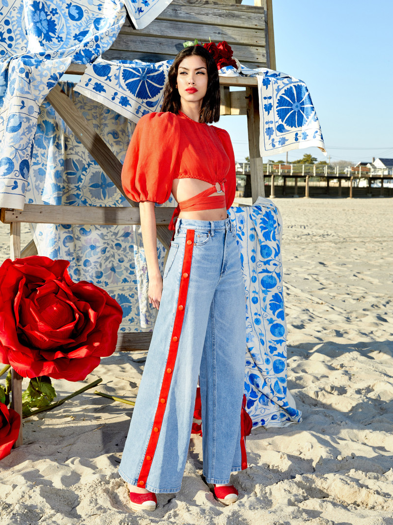 ROLA WIDE LEG SNAP SIDE JEAN 6